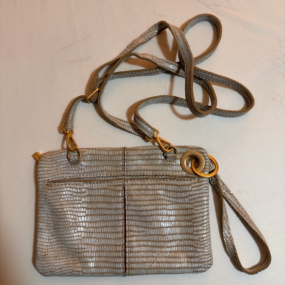 Hammitt Nash Small Wristlet Clutch Crossbody Reptile Snakeskin - Picture 3 of 8